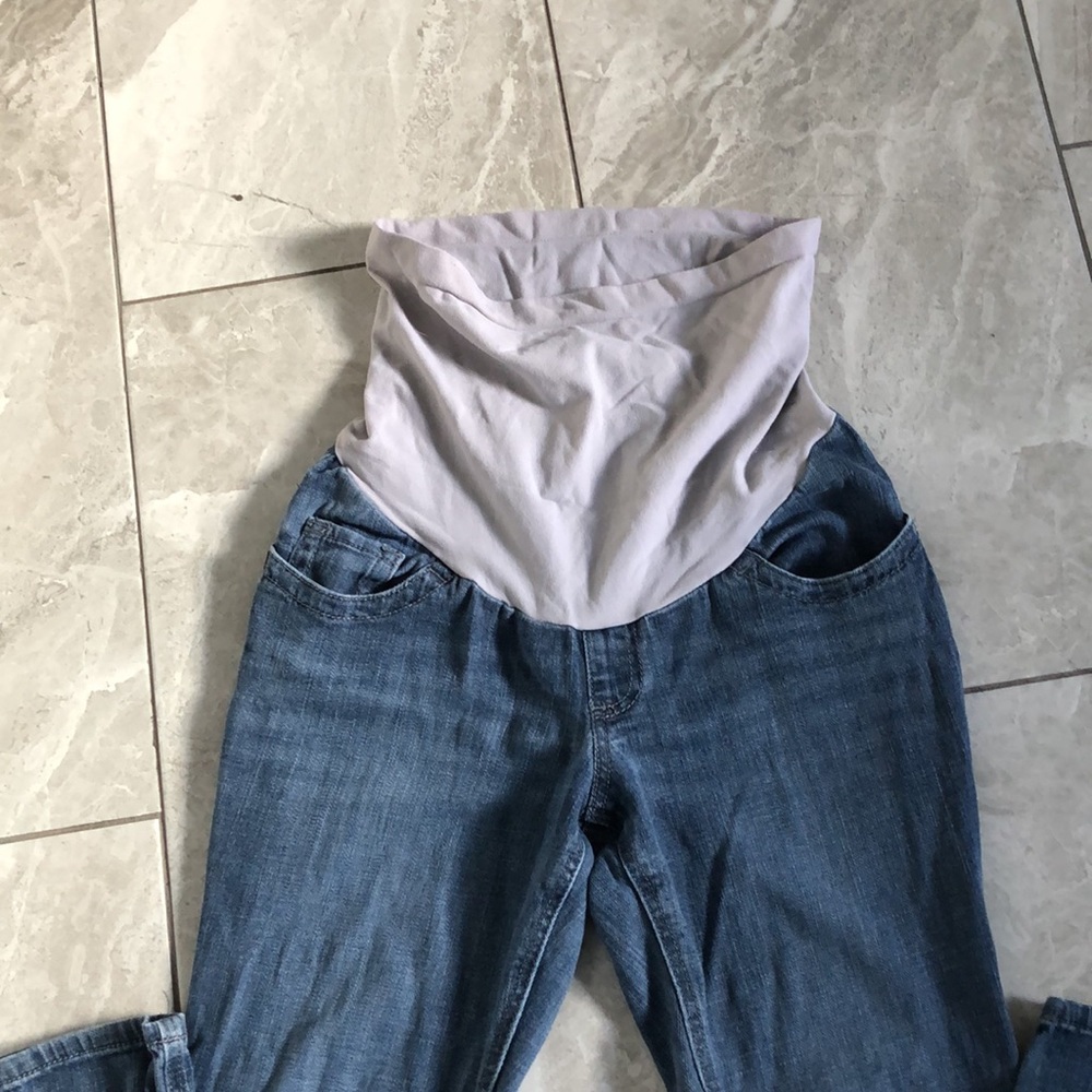INDIGO BLUE Maternity Wash Denim Skinny Jeans | XS - Picture 3 of 12